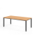 Schreibtisch VQS, manuell h&ouml;henverstellbar, 81cm (H), 200x100cm (BxT), buche / graphit