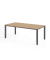 Schreibtisch VQS, manuell h&ouml;henverstellbar, 81cm (H), 200x100cm (BxT), eiche / graphit
