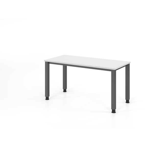 4032062311493 - Schreibtisch VQS manuell höhenverstellbar 81cm (H) 140x672cm (BxT) Weiß   graphit 4032062311493 Hammerbacher