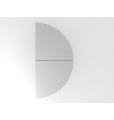 Anbautisch 2xViertelkreisSTF GrauGraphit