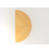 Anbautisch 2xViertelkreisSTF BucheGraphit