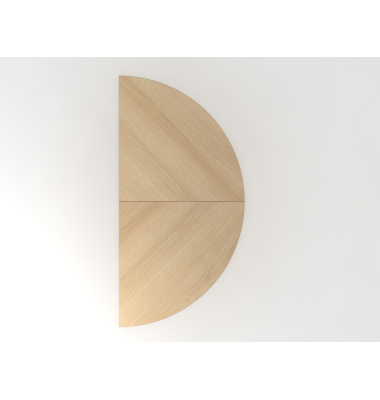 Anbautisch 2xViertelkreisSTF EicheGraphit