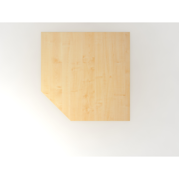 4032062311998 - eurokraft pro Verkettungsplatte trapezförmig mit höhenverstellbarem Stützfuß Ahorn-Dekor   graphit