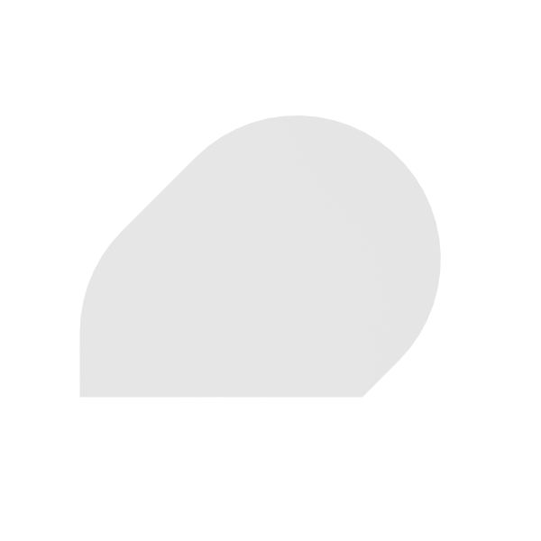 4032062312810 - HAMMERBACHER Anbautisch höhenverstellbar QA81 weiß grau Tropfenform 1030 x 800 x 680 - 760 cm