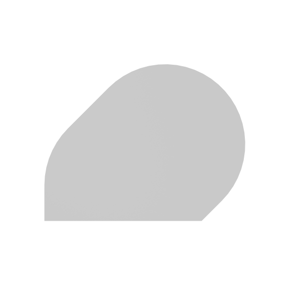 4032062313206 - Anbautisch höhenverstellbar XBA81 lichtgrau weiß Tropfenform 1030 x 800 x 680 - 850 cm