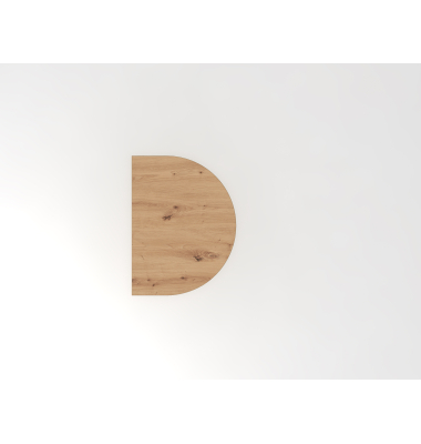 Anbautisch m STF eckig 60x80cm AsteicheSilb.