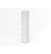 Schliessfachschrank 6OH Weiss,6xZS
