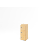 Schliessfachschrank 3OH Ahorn,3xZS