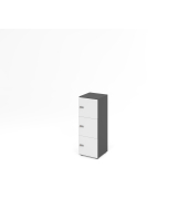 Schliessfachschrank 3OH GraphitWeiss,3xZS