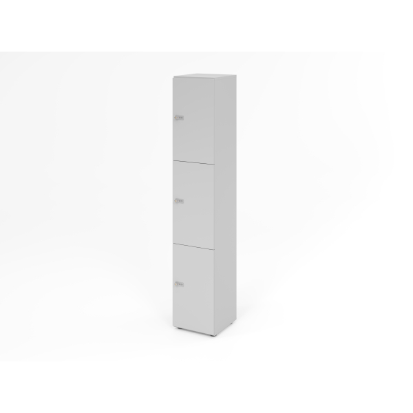 4032062314364 - Schließfachschrank Topas Line 6 Ordnerhöhen 3 Fächer Zahlenschloss B 400 x T 420 x H 2156 mm grau grau