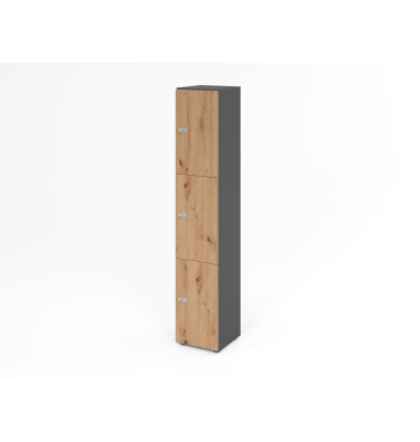 Schliessfachschrank 6OH GraphitAst.,3xZS