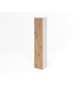 Schliessfachschrank 6OH WeissAsteiche,3xZS