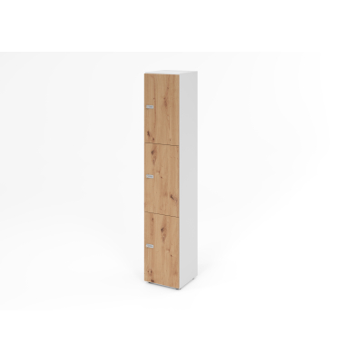 Schliessfachschrank 6OH WeissAsteiche,3xZS
