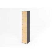 Schliessfachschrank 6OH GraphitAhorn,6xZS