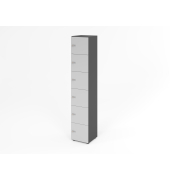Schliessfachschrank 6OH GraphitGrau,6xZS