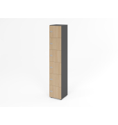 Schliessfachschrank 6OH GraphitEiche,6xZS