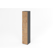 Schliessfachschrank 6OH GraphitAst.,6xZS