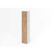 Schliessfachschrank 6OH WeissAsteiche,6xZS