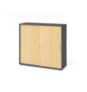 Schiebet&uuml;renschrank V1752/V1753 V1753S/G/3/BS, abschlie&szlig;bar, 3 OH