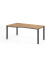 Schreibtisch VQS, manuell h&ouml;henverstellbar, 81cm (H), 180x100cm (BxT), asteiche / graphit