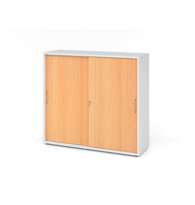 Schiebet&uuml;renschrank V1752/V1753 V1753S/W/6/BS, abschlie&szlig;bar, 3 OH