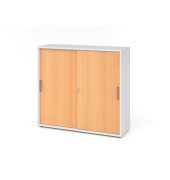 Schiebet&uuml;renschrank V1752/V1753 V1753S/W/6/SG, abschlie&szlig;bar, 3 OH