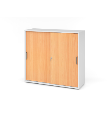 Schiebet&uuml;renschrank V1752/V1753 V1753S/W/6/SG, abschlie&szlig;bar, 3 OH