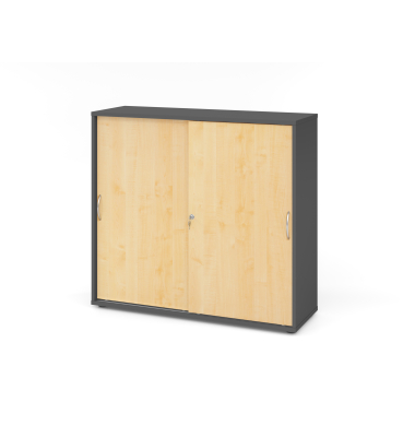 Schiebet&uuml;renschrank V1752/V1753 V1753S/G/3/BM, abschlie&szlig;bar, 3 OH