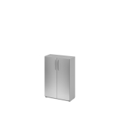 Fl&uuml;gelt&uuml;renschrank V4 V4550/5/S/BM, 3 OH, grau/silber, 80x114,4x34,6cm (BxHxT)