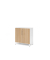 Fl&uuml;gelt&uuml;renschrank VFW VFW28T2KU/W/E/BS, abschlie&szlig;bar, 2 OH, wei&szlig;/eiche, 80x82,8x41,7cm (BxHxT)