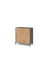 Fl&uuml;gelt&uuml;renschrank VFW VFW28T2KU/G/R/BS, abschlie&szlig;bar, 2 OH, graphit/asteiche, 80x82,8x41,7cm (BxHxT)