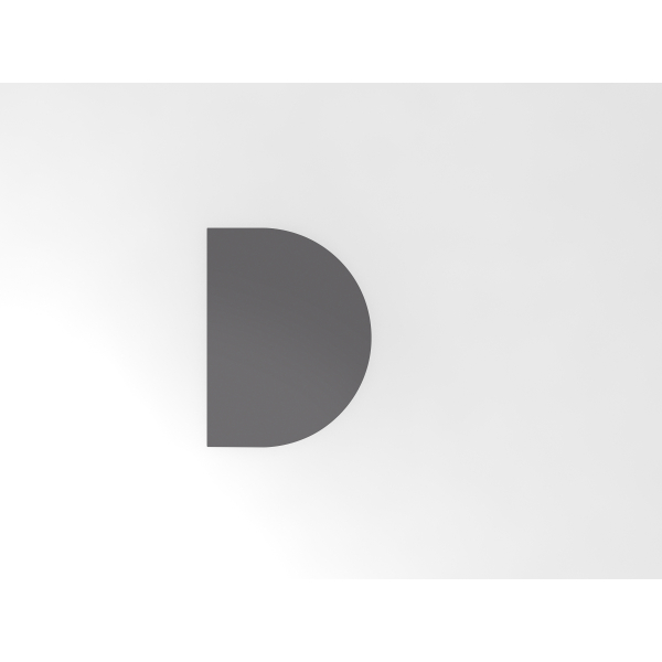 4032062321300 - Anbautisch höhenverstellbar XBA60 grafit grau Tropfenform 800 x 600 x 680 - 850 cm