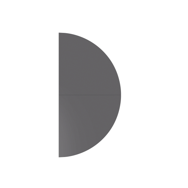 4032062321423 - Anbautisch 2xViertelkreisSTF GraphitGraphit 4032062321423 Hammerbacher