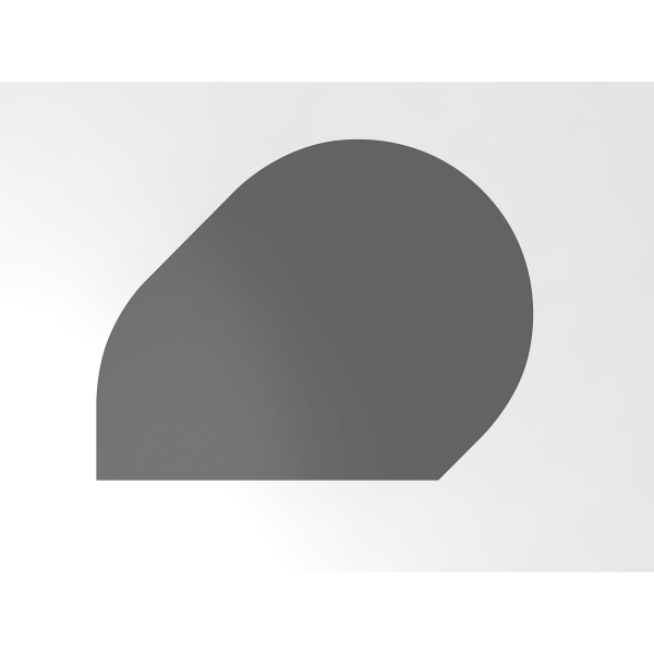 4032062321652 - Anbautisch höhenverstellbar LA81 grafit grau Tropfenform 1030 x 800 x 680 - 760 cm