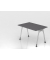 Schreibtisch VAS, manuell h&ouml;henverstellbar, 76cm (H), 120x80cm (BxT), graphit / silber