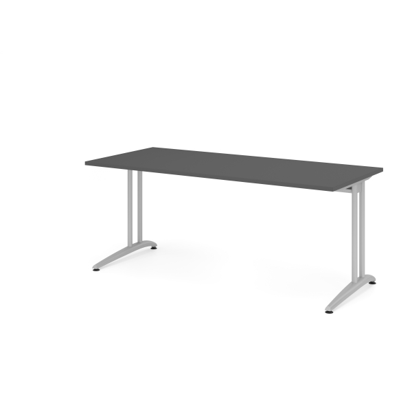 4032062321843 - Schreibtisch VBS 74cm (H) 180x80cm (BxT) Graphit   silber 4032062321843 Hammerbacher