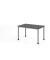 Schreibtisch VHS, manuell h&ouml;henverstellbar, 81cm (H), 120x80cm (BxT), graphit / silber