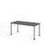 Schreibtisch VHS, manuell h&ouml;henverstellbar, 81cm (H), 160x80cm (BxT), graphit / silber