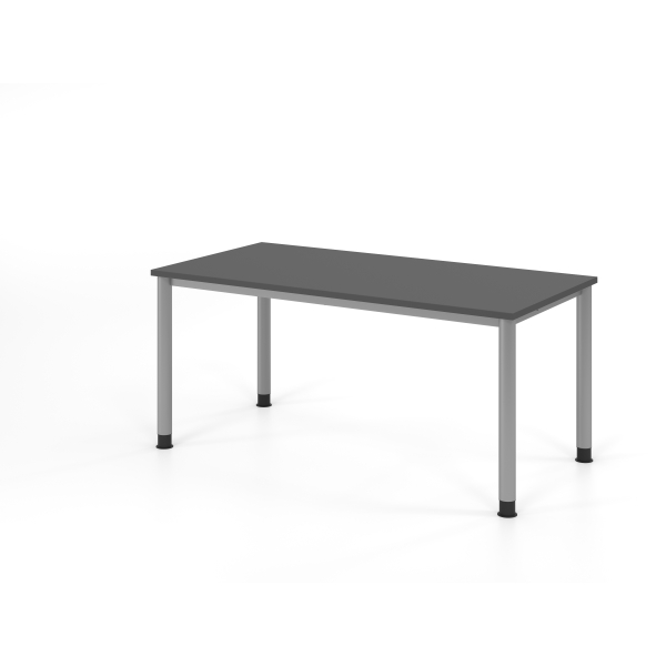 4032062321966 - Schreibtisch VHS manuell höhenverstellbar 81cm (H) 160x80cm (BxT) Graphit   silber 4032062321966 Hammerbacher