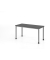 Schreibtisch VHS, manuell h&ouml;henverstellbar, 81cm (H), 140x67,2cm (BxT), graphit / silber