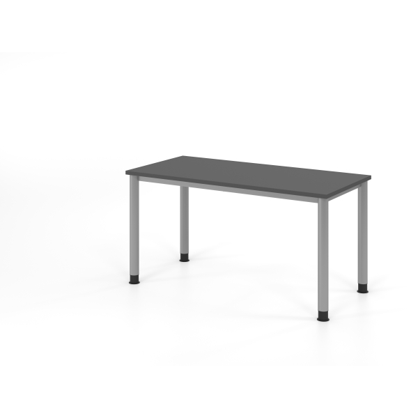 4032062322017 - Schreibtisch VHS manuell höhenverstellbar 81cm (H) 140x672cm (BxT) Graphit   silber 4032062322017 Hammerbacher