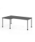 Schreibtisch VHS, manuell h&ouml;henverstellbar, 81cm (H), 200x120cm (BxT), graphit / silber