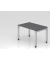 Schreibtisch VJS, manuell h&ouml;henverstellbar, 76cm (H), 120x80cm (BxT), graphit / silber