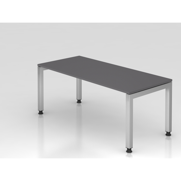 4032062322062 - Schreibtisch VJS manuell höhenverstellbar 76cm (H) 180x80cm (BxT) Graphit   silber 4032062322062 Hammerbacher