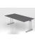 Schreibtisch VNS, 74cm (H), 200x100cm (BxT), graphit / silber