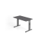 Schreibtisch VOS, manuell h&ouml;henverstellbar, 85cm (H), 120x67,2cm (BxT), graphit / graphit