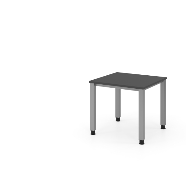 4032062322253 - Schreibtisch VQS manuell höhenverstellbar 81cm (H) 80x80cm (BxT) Graphit   silber 4032062322253 Hammerbacher