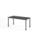 Schreibtisch VQS, manuell h&ouml;henverstellbar, 81cm (H), 160x80cm (BxT), graphit / silber