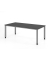 Schreibtisch VQS, manuell h&ouml;henverstellbar, 81cm (H), 200x100cm (BxT), graphit / silber