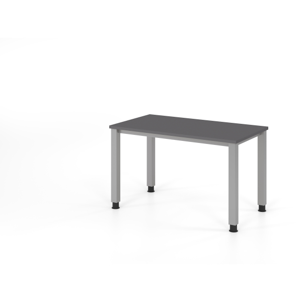 4032062322314 - Schreibtisch VQS manuell höhenverstellbar 81cm (H) 120x672cm (BxT) Graphit   silber 4032062322314 Hammerbacher